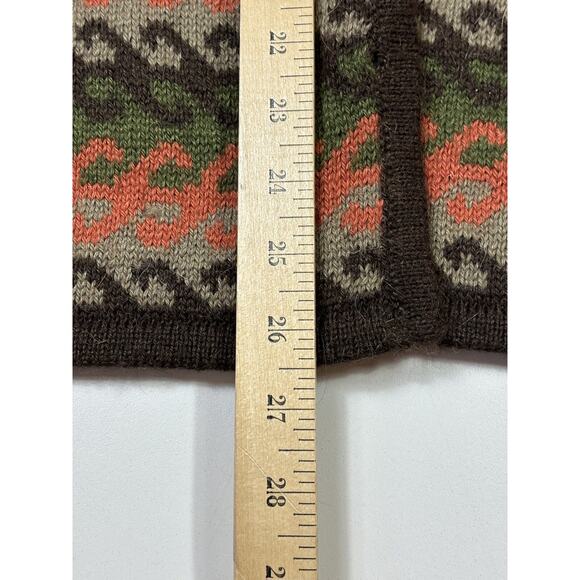 Womens L XL Alpaca Sweater Cardigan Wool Made In Peru Button Front - Picture 6 of 9